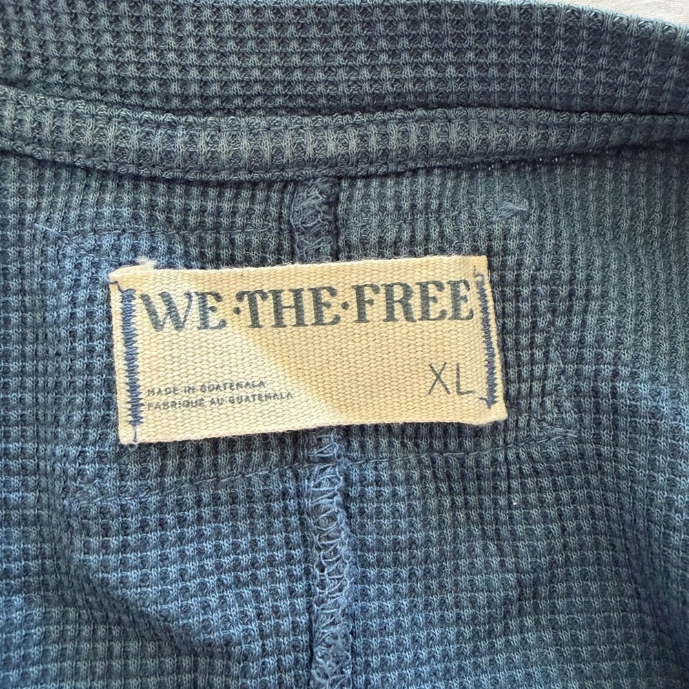 We The Free Textured Knit Top - Light Blue